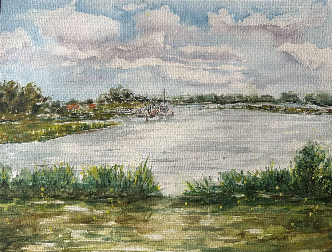 Landschaft-Aquarell
